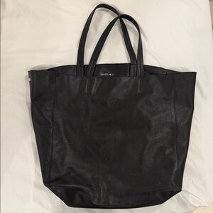 Lafayette 148 New York Black Leather Tote